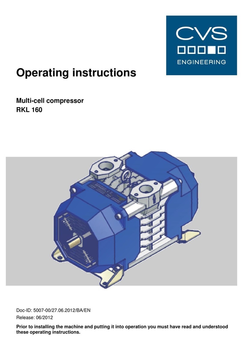 CVS RKL 160 operating instructions