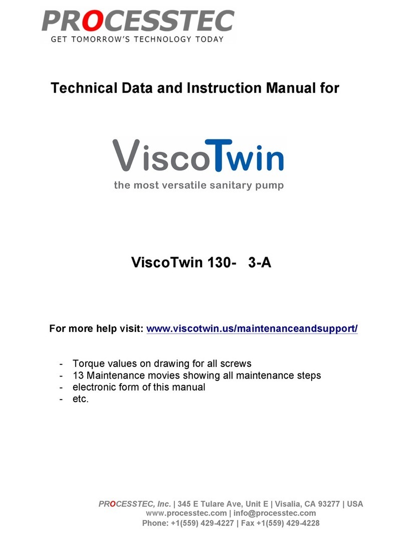 PROCESSTEC ViscoTwin 130 Series instruction manual
