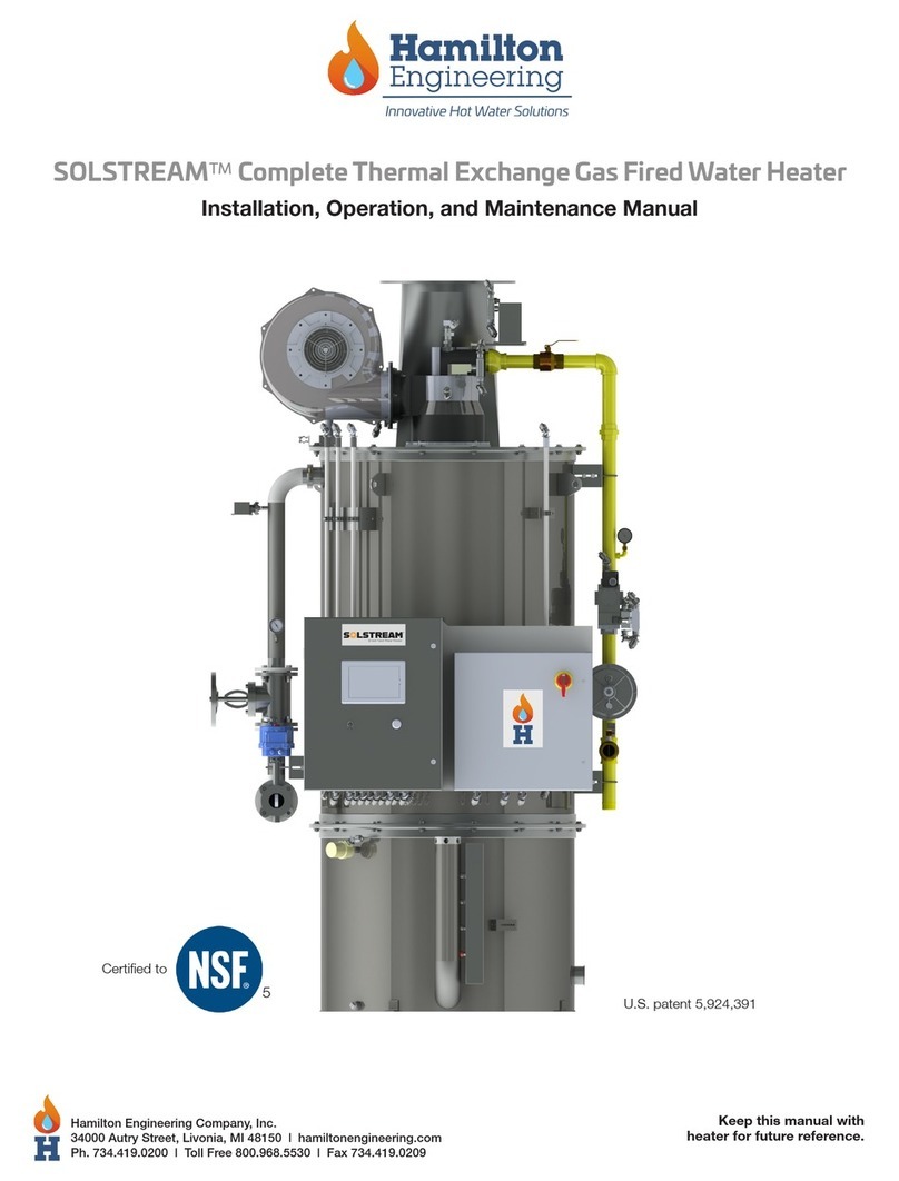 Hamilton Engineering SOLSTREAM DCH-1000 Installation, operation and maintenance manual