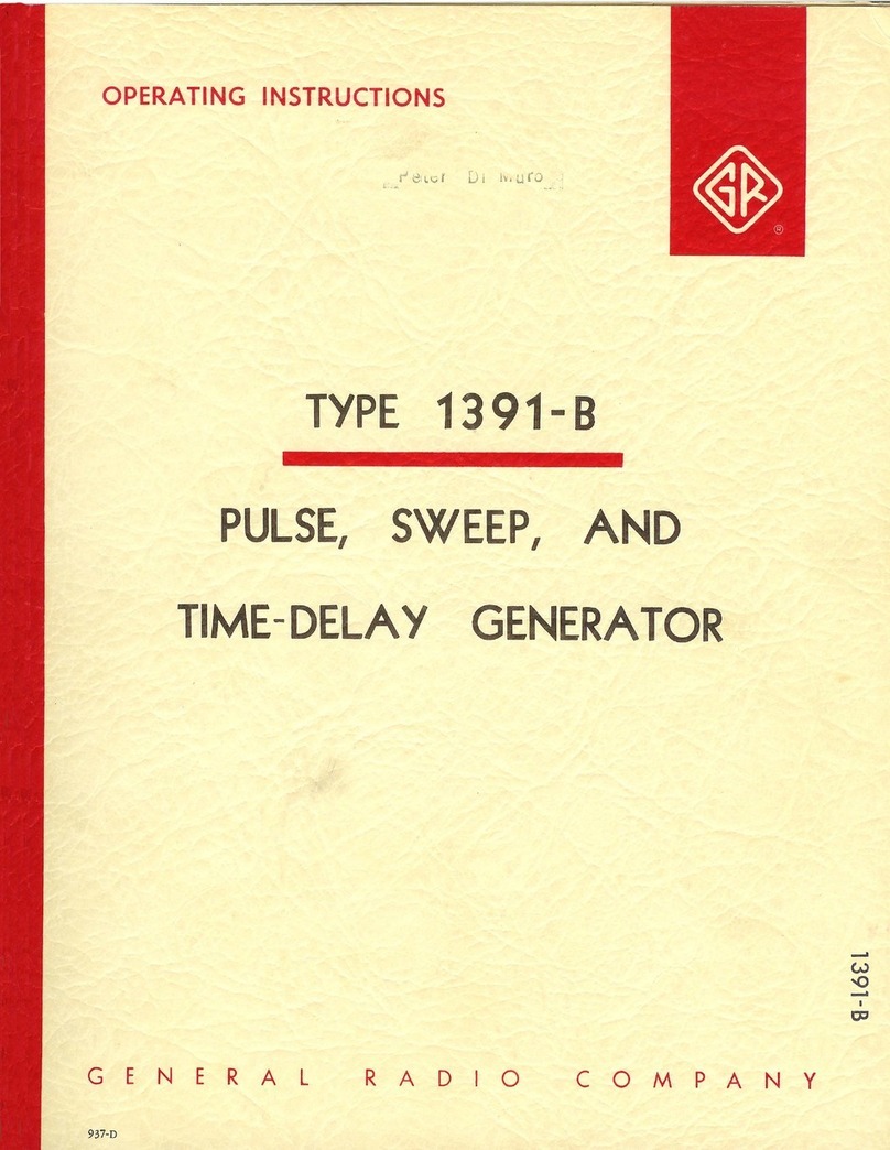 GENERAL RADIO COMPANY 1391-B operating instructions