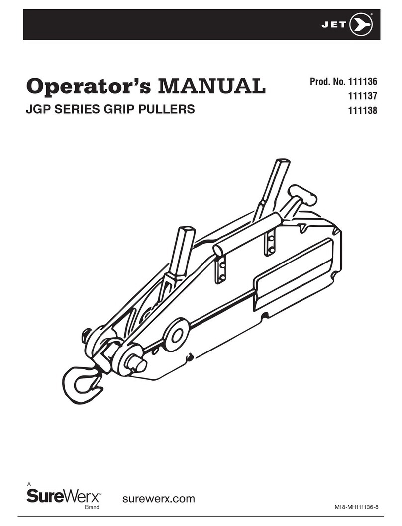 Surewerx JET JGP Series Operator's manual