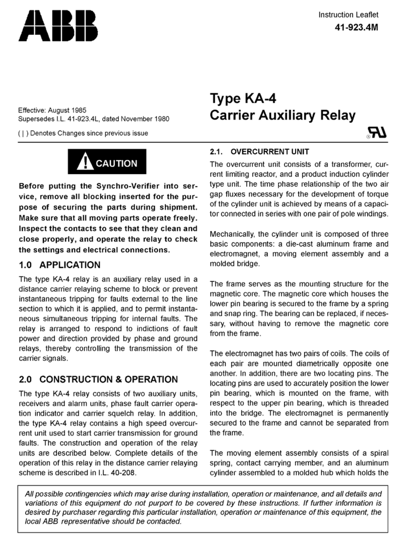 ABB KA-4 Instruction leaflet