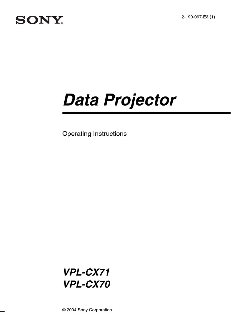Sony VPL-CX71 operating instructions