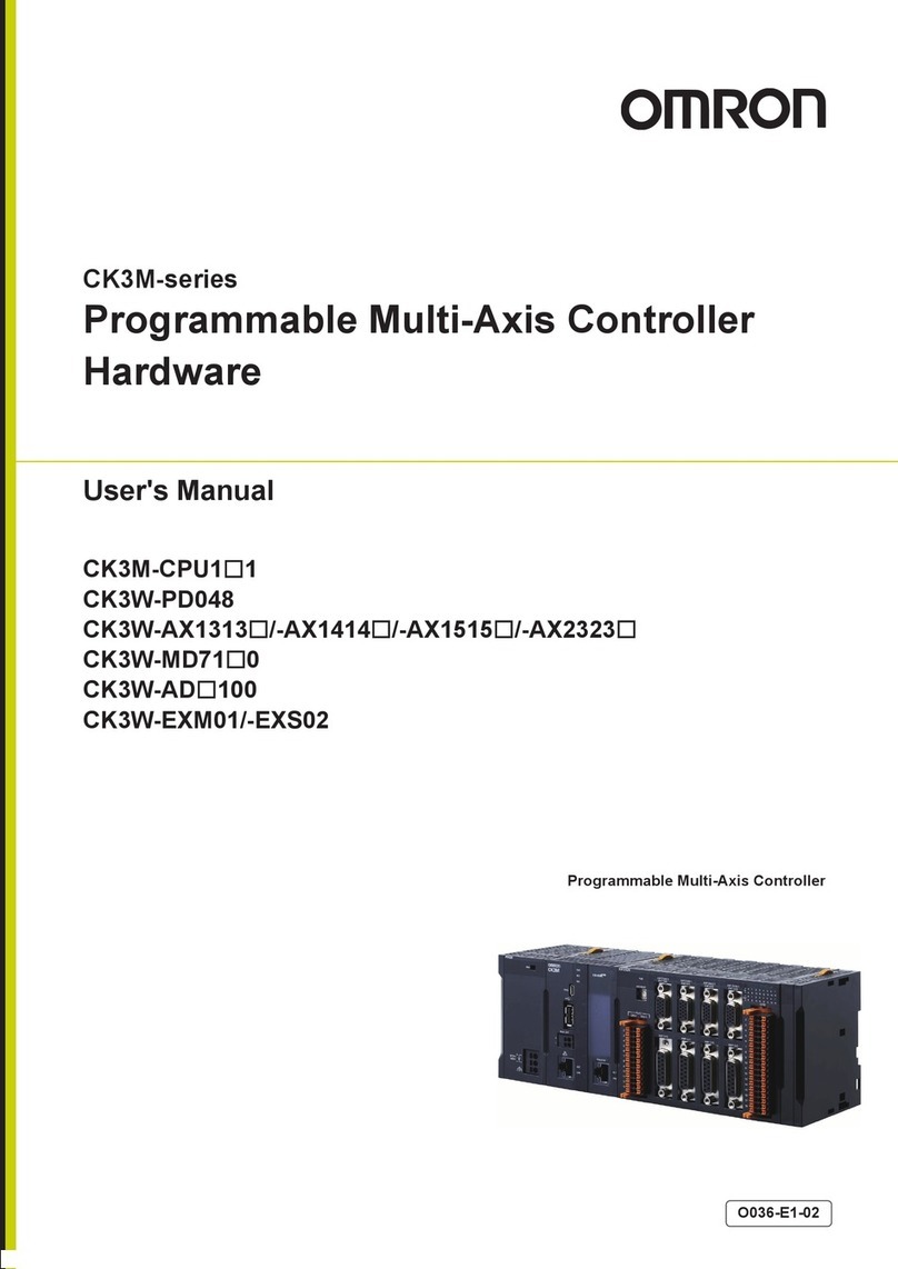 Omron CK3M Series User manual