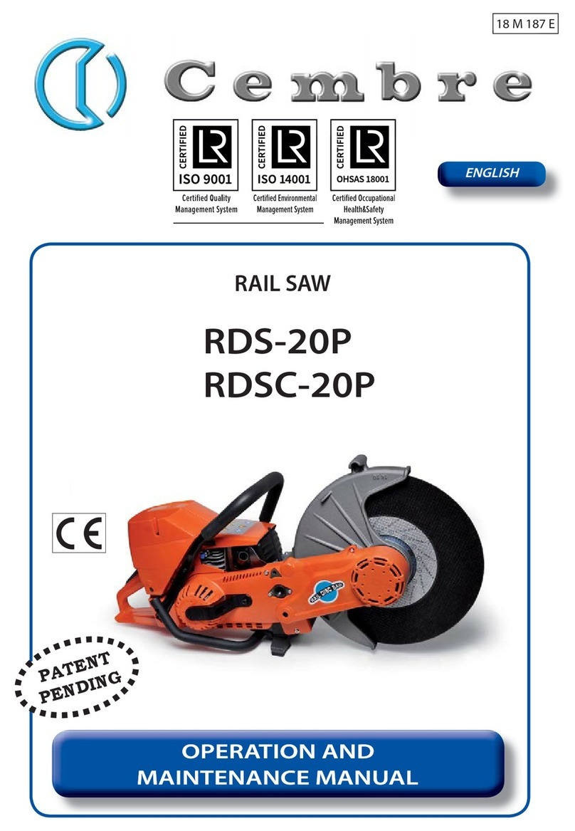 Cembre RDS-20P Operation and maintenance manual