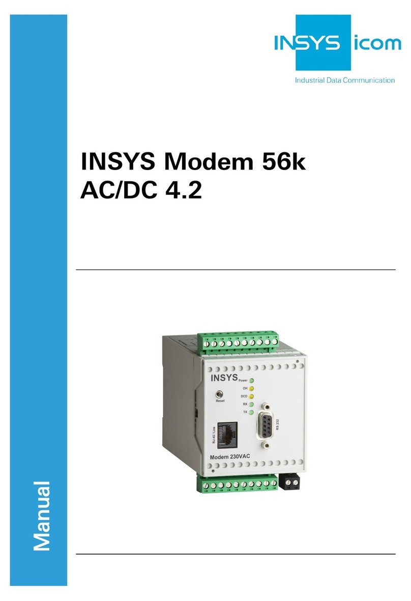 insys icom 56k User manual