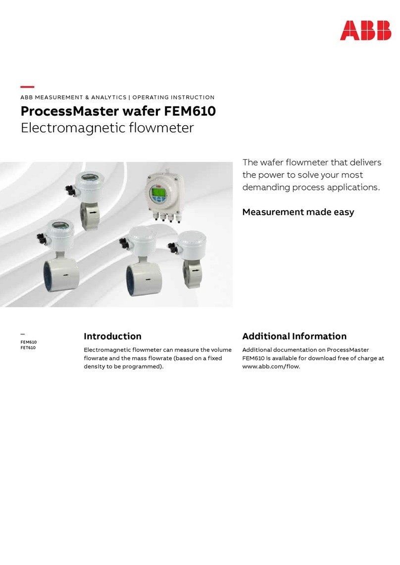 ABB ProcessMaster wafer FEM610 Series User manual ABB ProcessMaster wafer FEM610 Series User manual