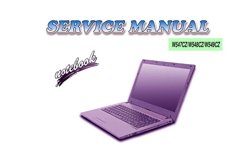 Clevo W547CZ User manual
