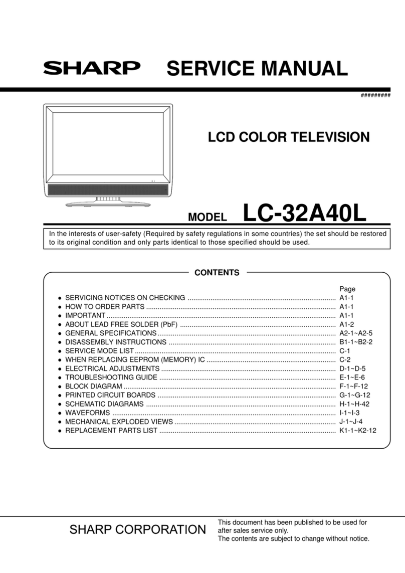 Sharp LC-32A40L User manual Sharp LC-32A40L User manual