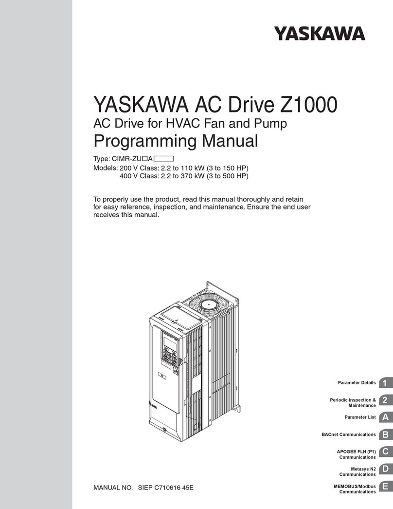 YASKAWA CIMR-ZU A Series Owner's manual