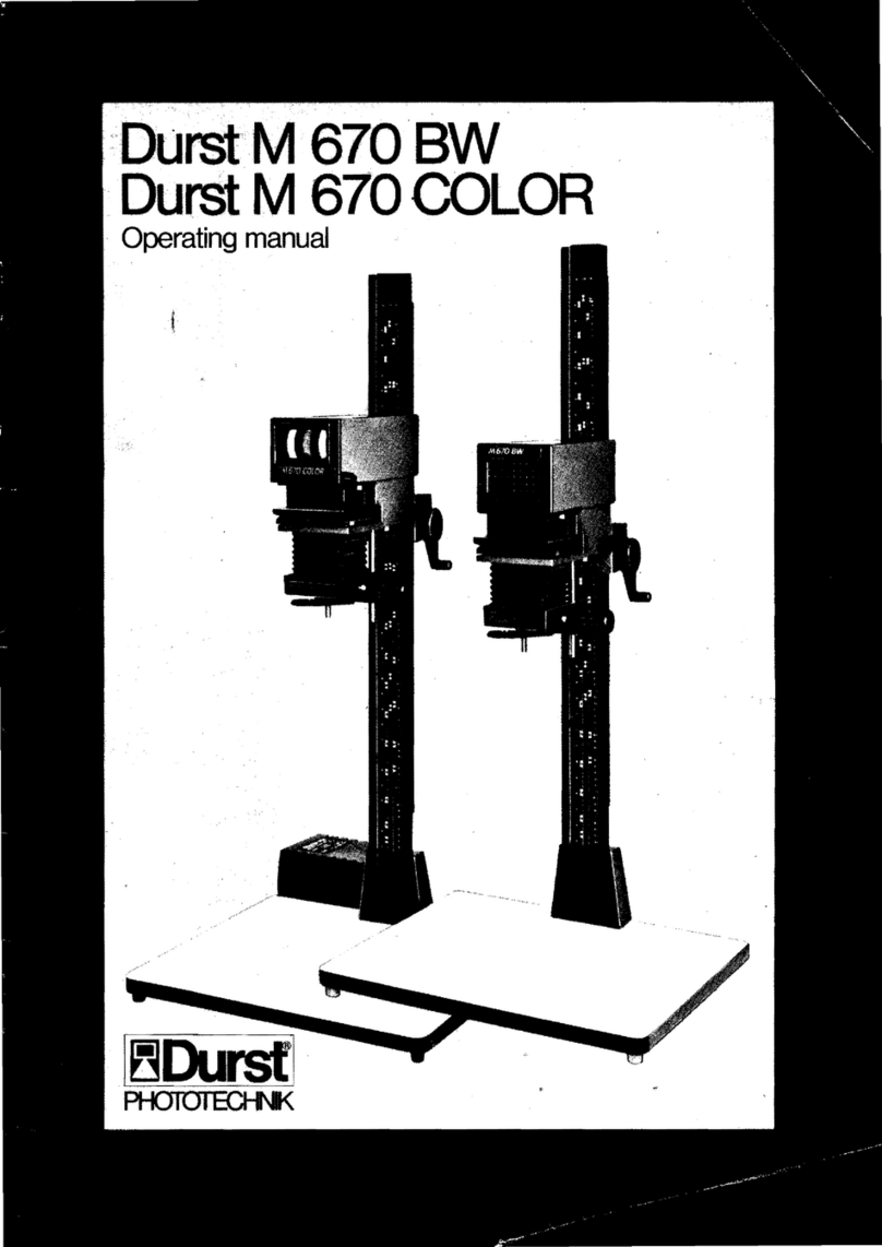 Durst M 670 BW operating manual
