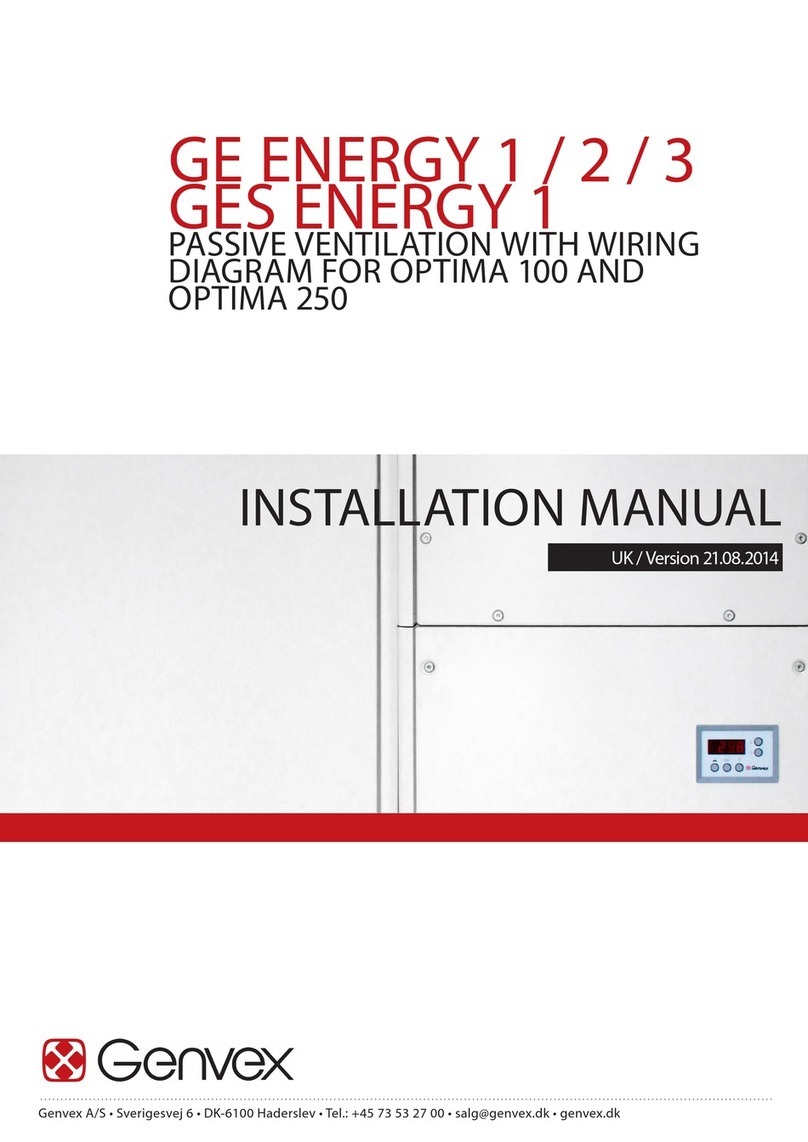 Genvex GE ENERGY 3 installation manual