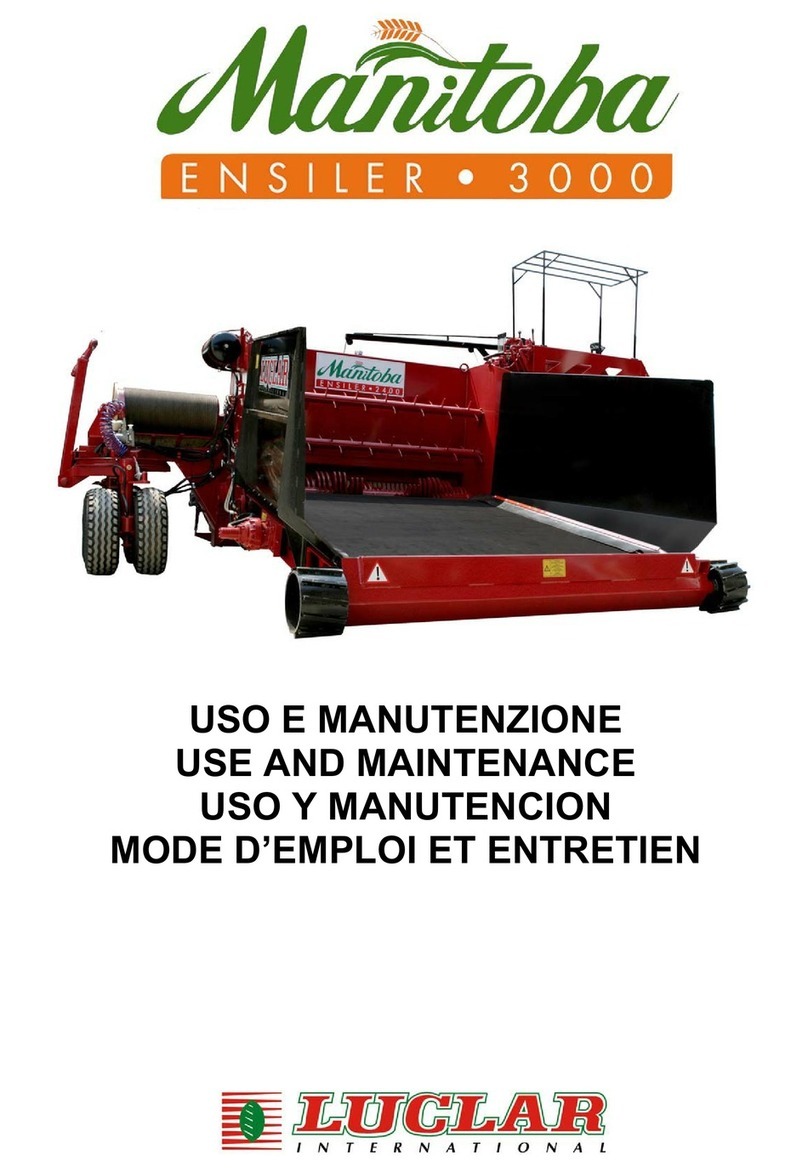 LUCLAR MANITOBA ENSILER 2400 Use and maintenance
