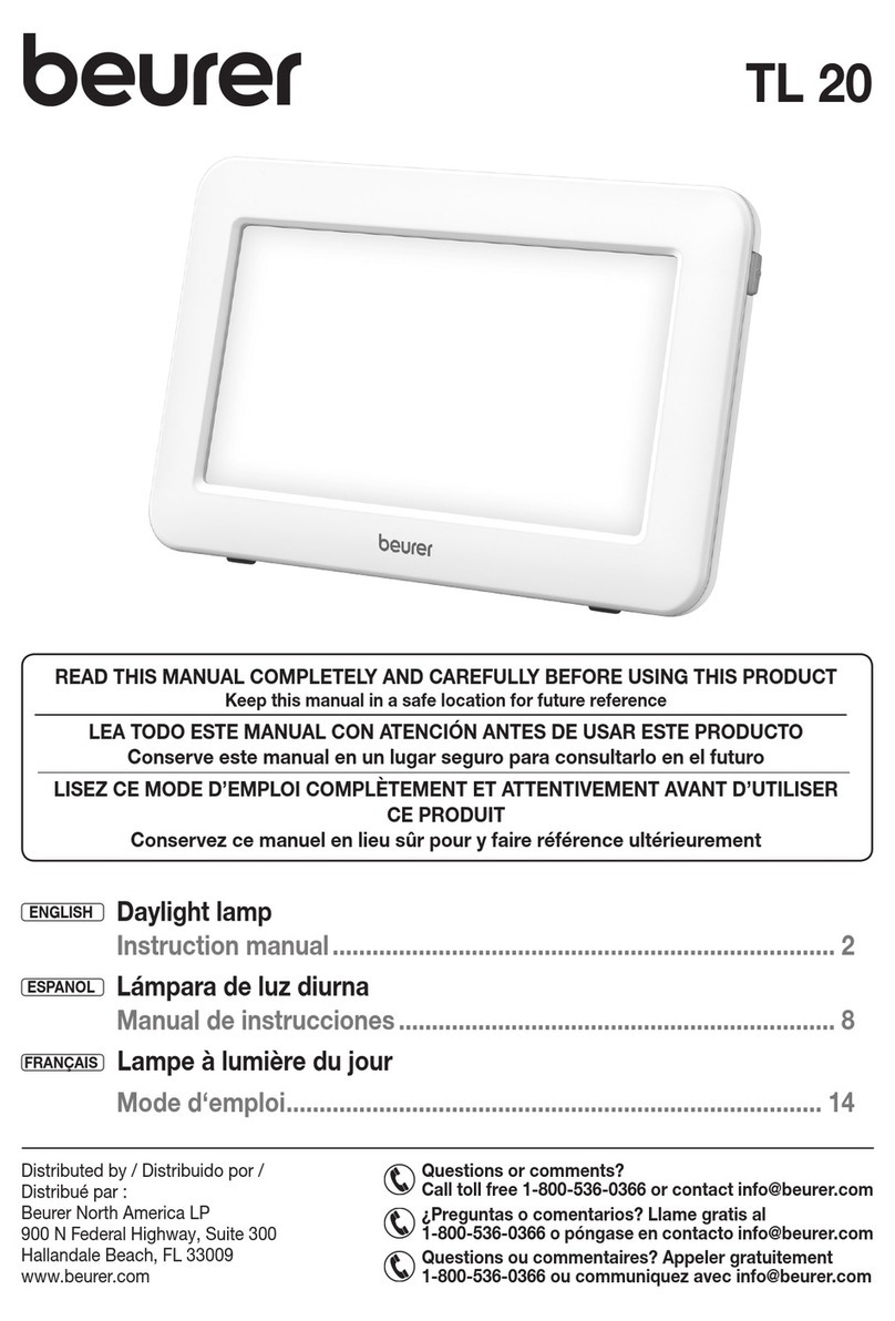 Beurer TL 20 instruction manual
