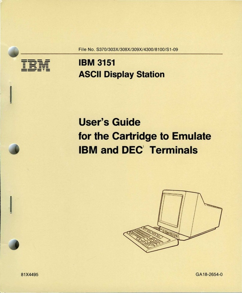 IBM 3151 User manual