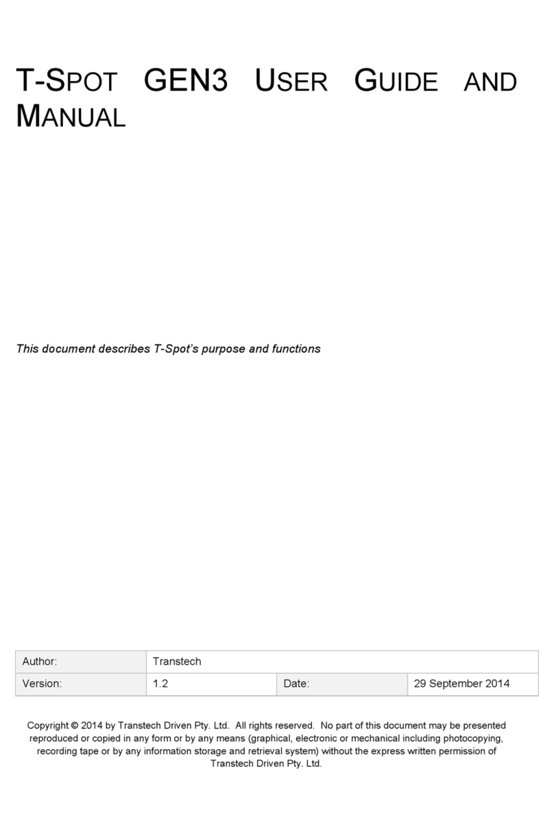 Transtech T-SPOT User guide and manual