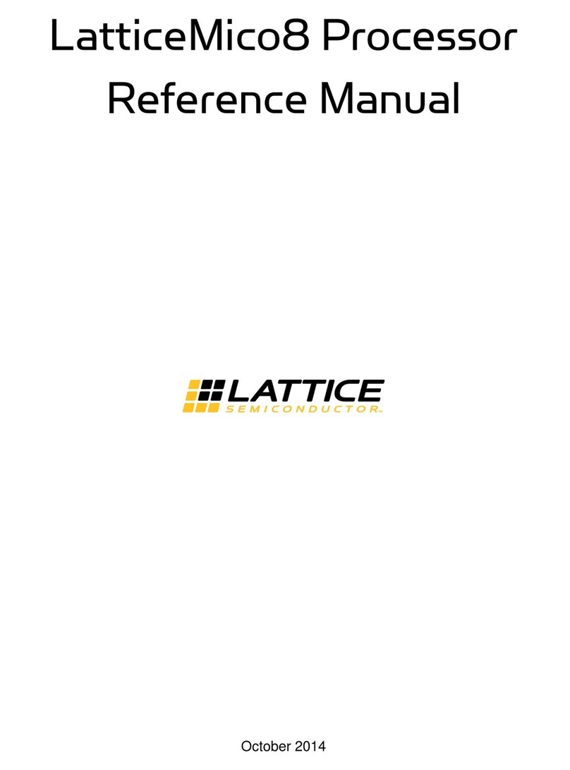 Lattice Semiconductor LatticeMico8 User manual