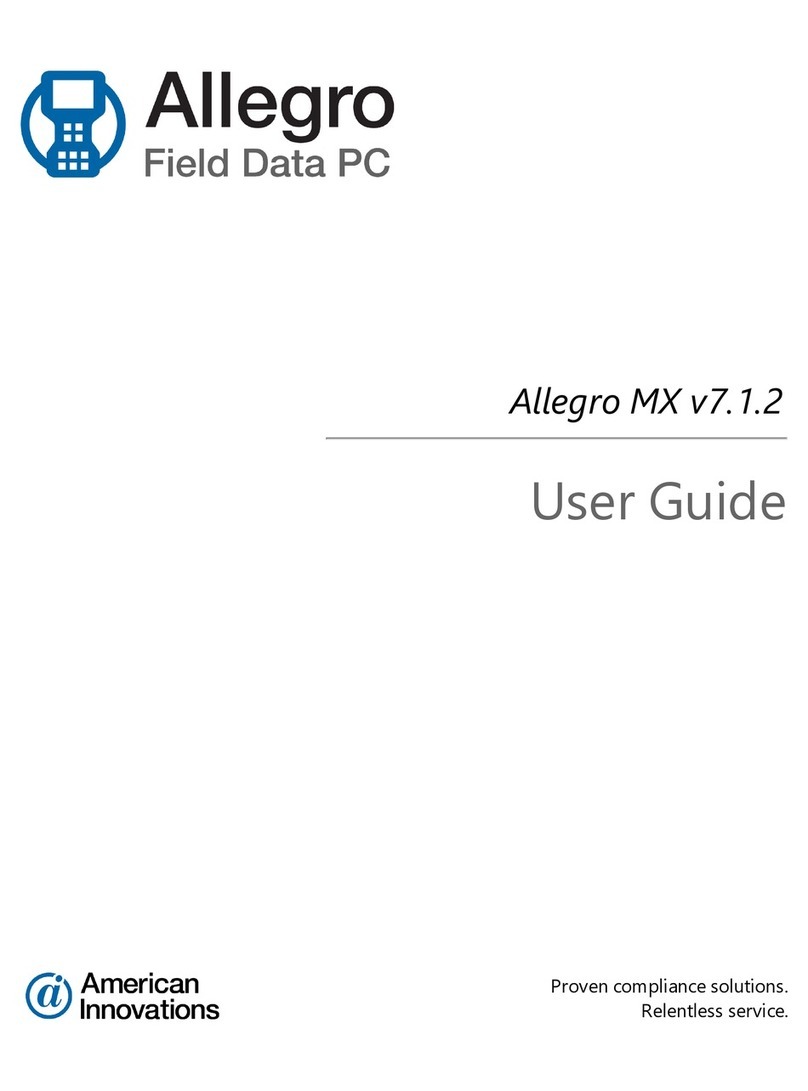 American Innovations Allegro MX User manual