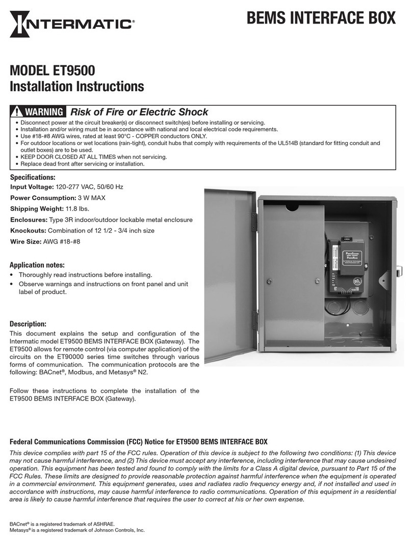 Intermatic ET9500 installation instructions