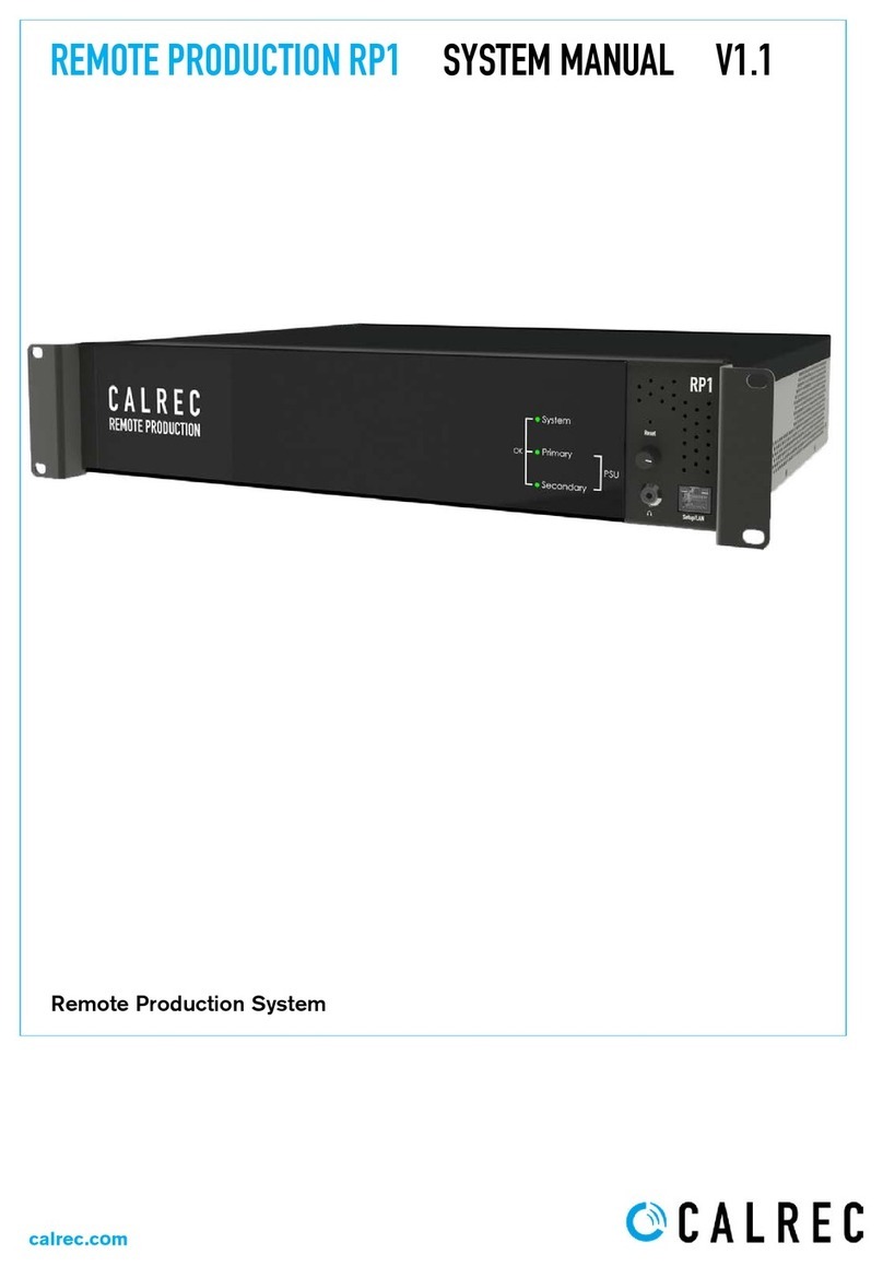 Calrec RP1 System manual