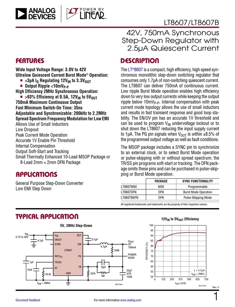 Linear Technology Analog Devices LT8607B User manual Linear Technology Analog Devices LT8607B User manual