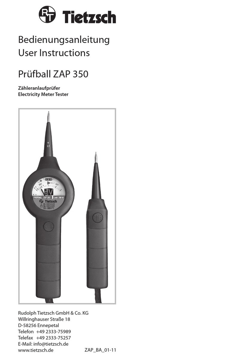 Tietzsch Prufball ZAP 350 User manual