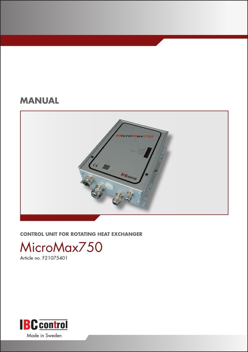 IBC control MicroMax750 User manual