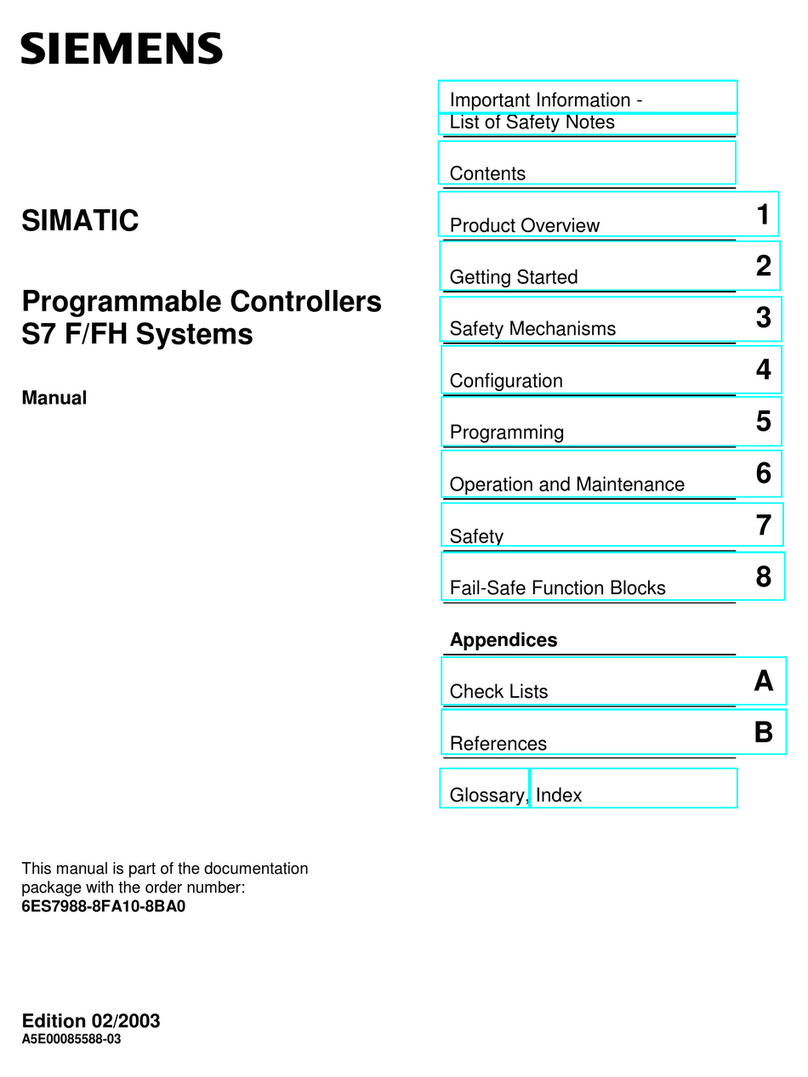 Siemens SIMATIC S7 F User manual