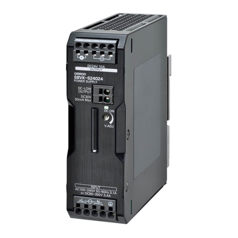 Omron S8VK-S Series User manual