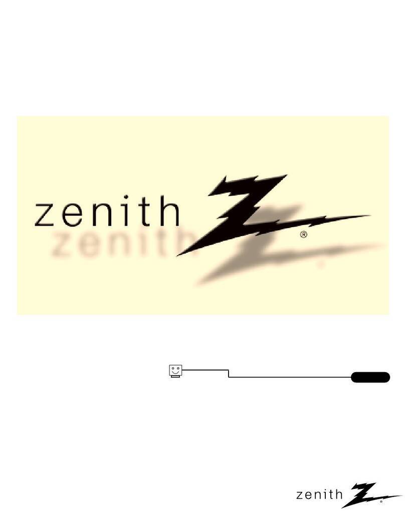 Zenith H27E55DT Operating and maintenance manual