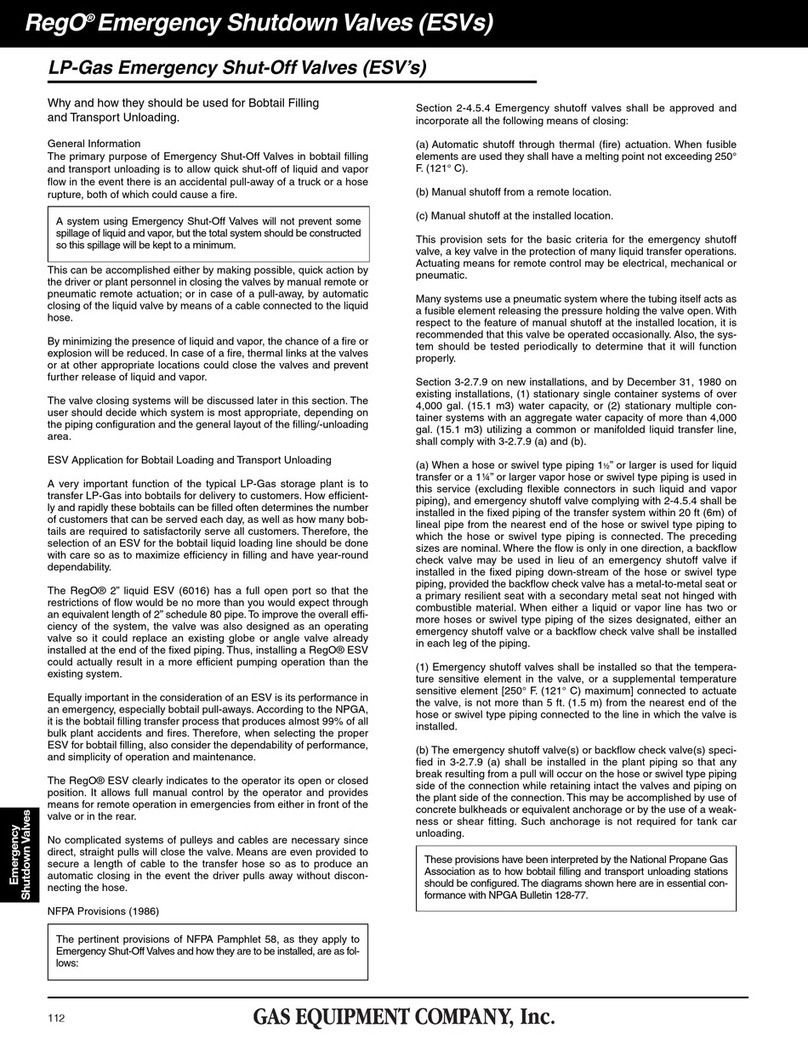 Rego ESV Series quick start guide