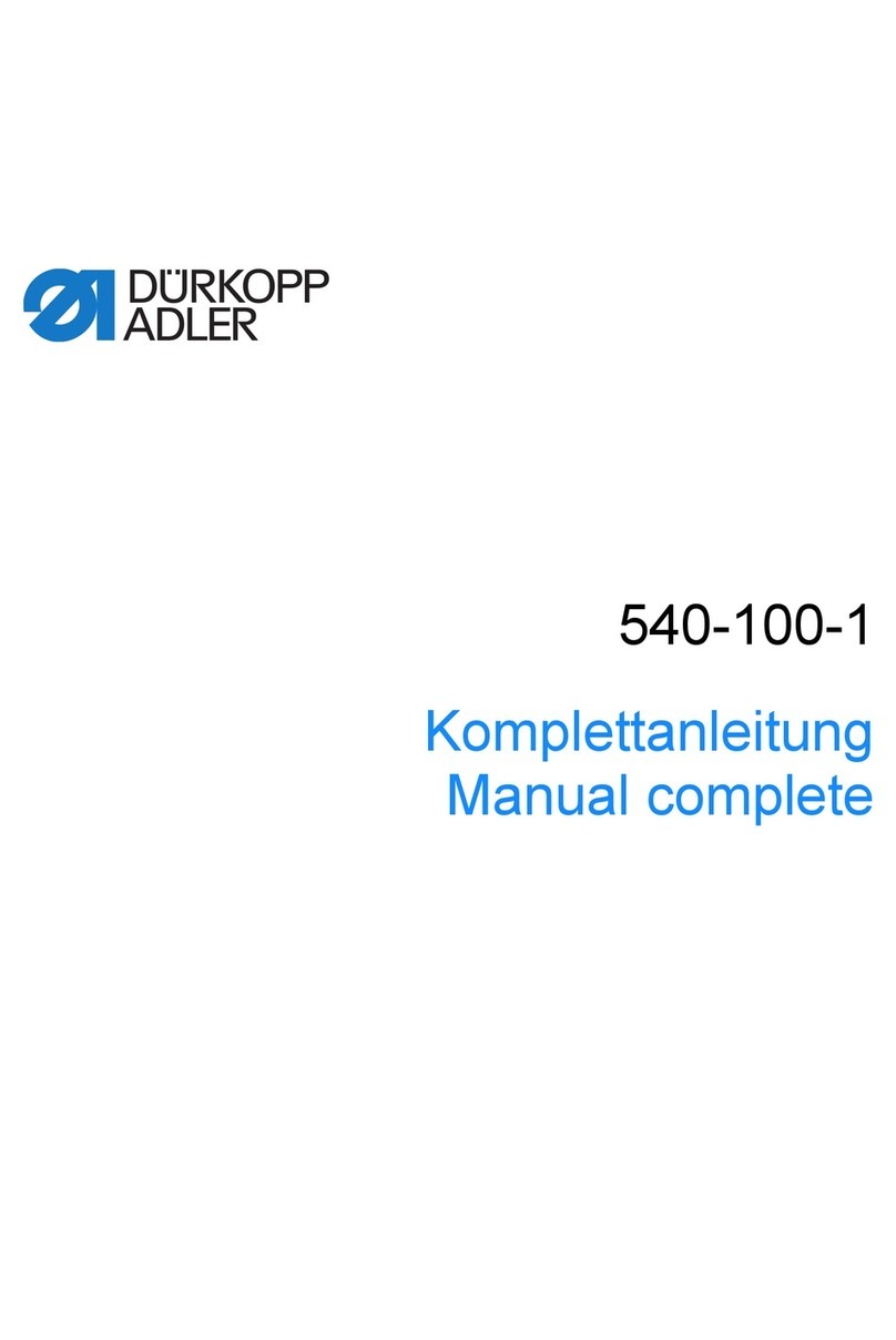 DURKOPP ADLER 540-100-1 Manual complete
