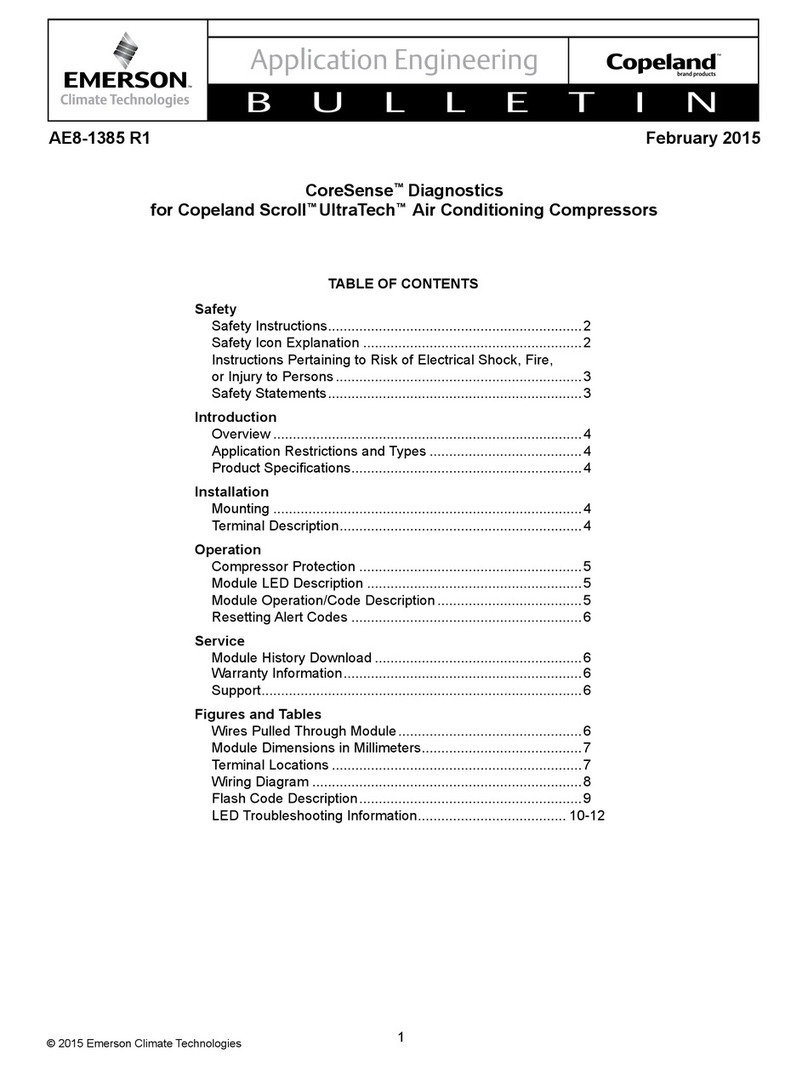 Emerson Copeland Scroll UltraTech CoreSense User guide
