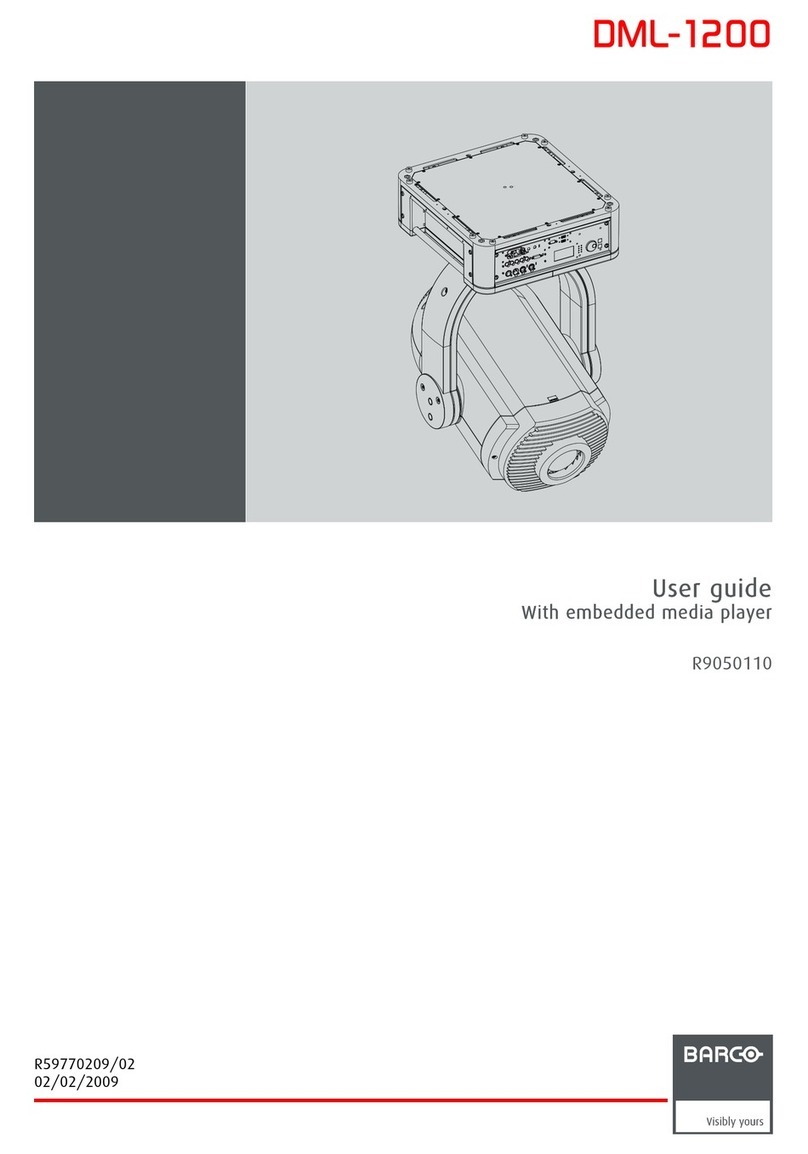 Barco DML-1200 user guide