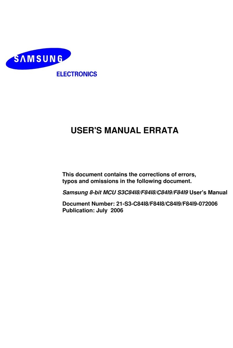 Samsung S3C84I8 User manual