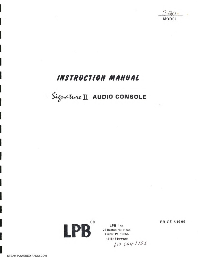 LPB Signature II instruction manual