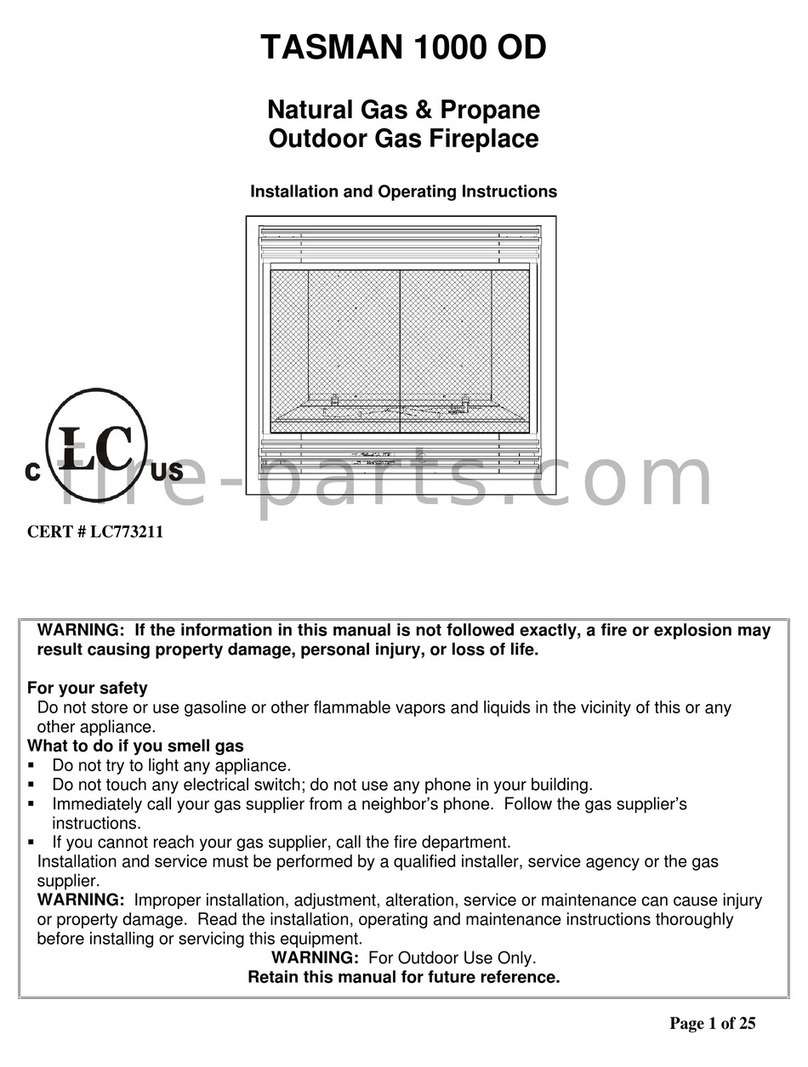 Tasman 1000 OD Installation and operating instructions Tasman 1000 OD Installation and operating instructions