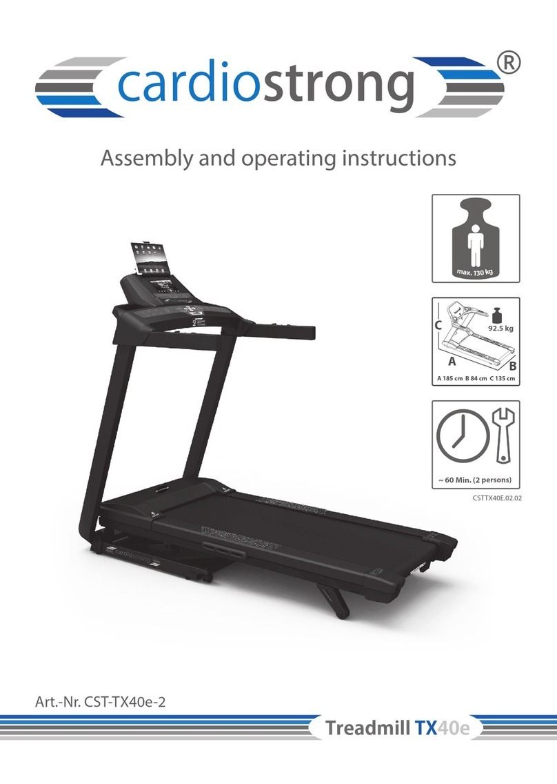CARDIOSTRONG TX40e Assembly and operating instructions