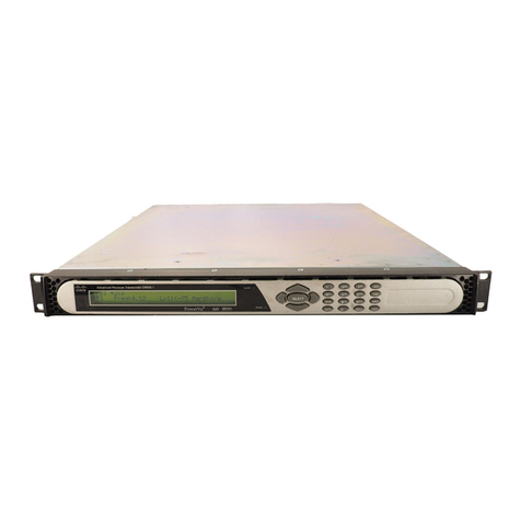 Cisco PowerVu D9858 Installation and operation guide