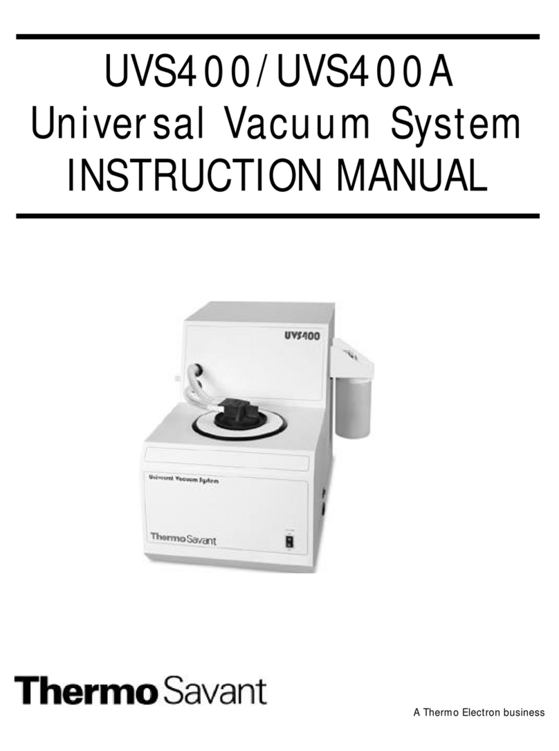 Thermo Savant UVS400 instruction manual