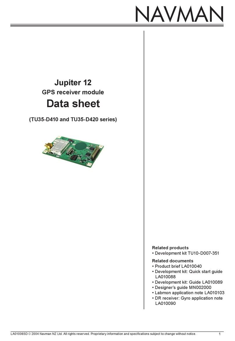 Navman Jupiter 12 datasheet