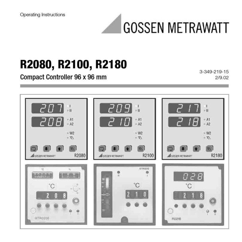 Gossen MetraWatt R2080 User manual