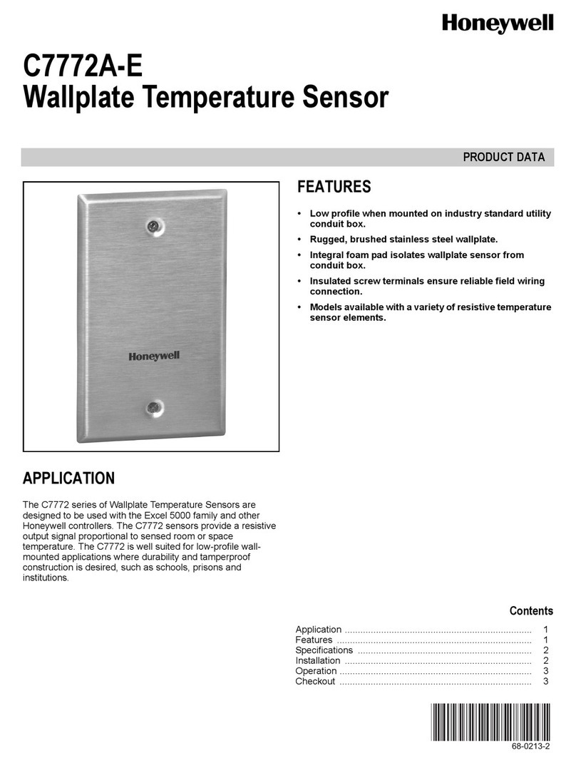 Honeywell C7772 Series Operation manual