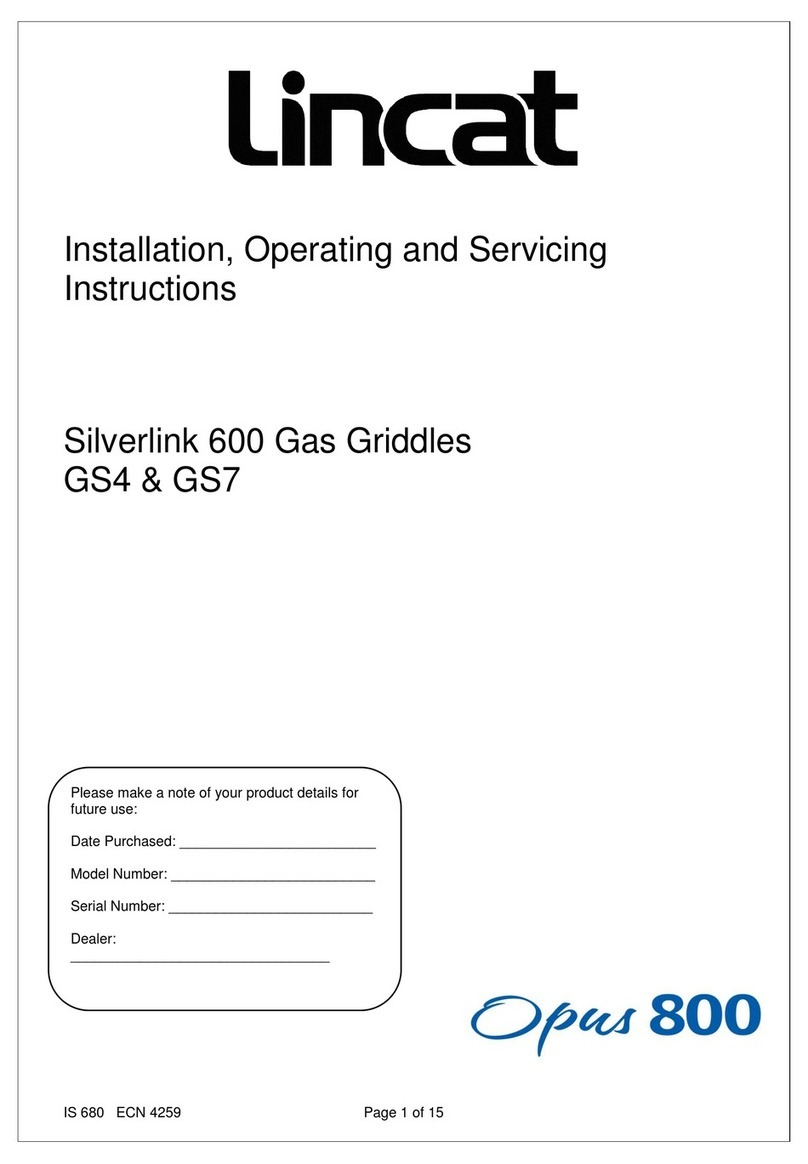 Lincat Silverlink 600 Installation, operating and servicing instructions Lincat Silverlink 600 Installation, operating and servicing instructions