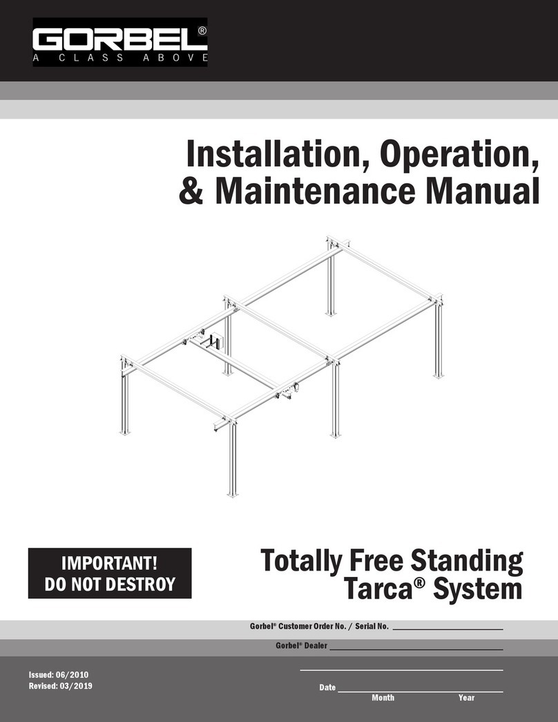 GORBEL Tarca System Instruction manual