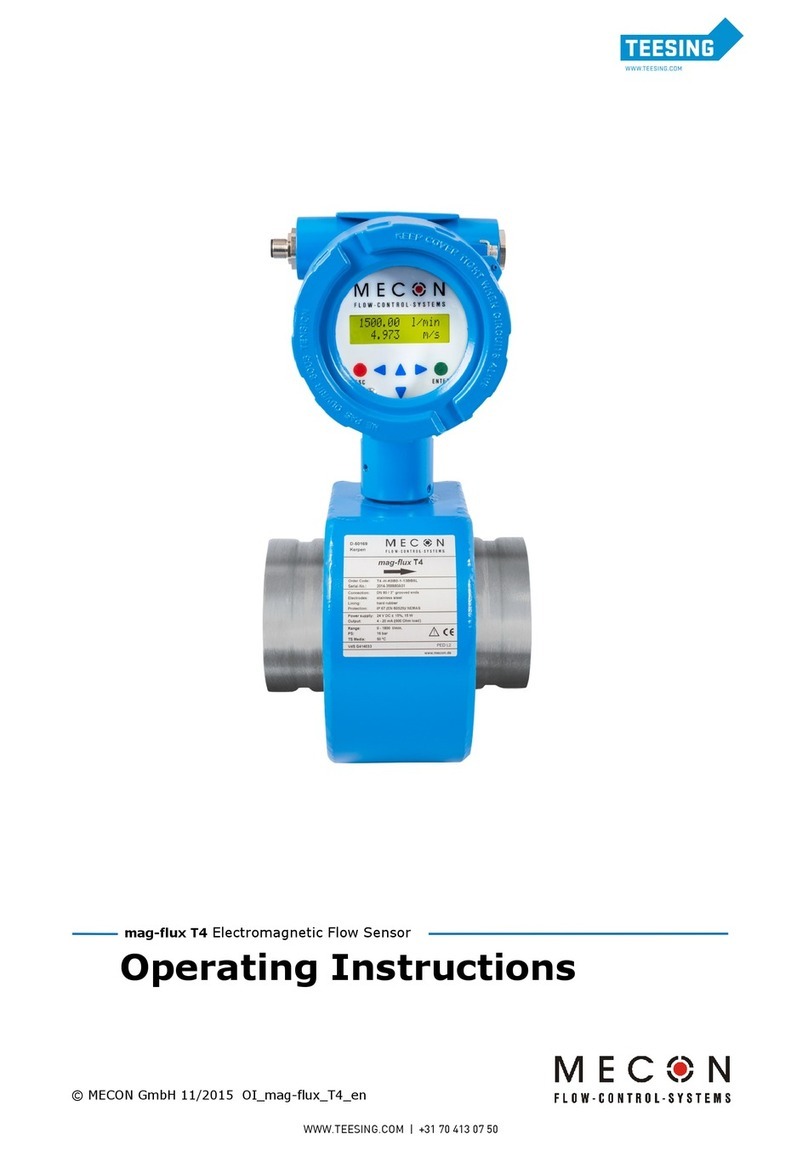 Mecon mag-flux T4 operating instructions