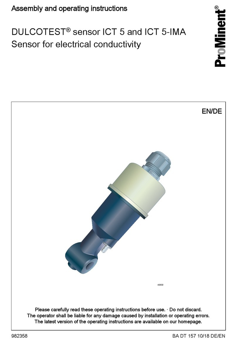 ProMinent DULCOTEST Assembly and operating instructions