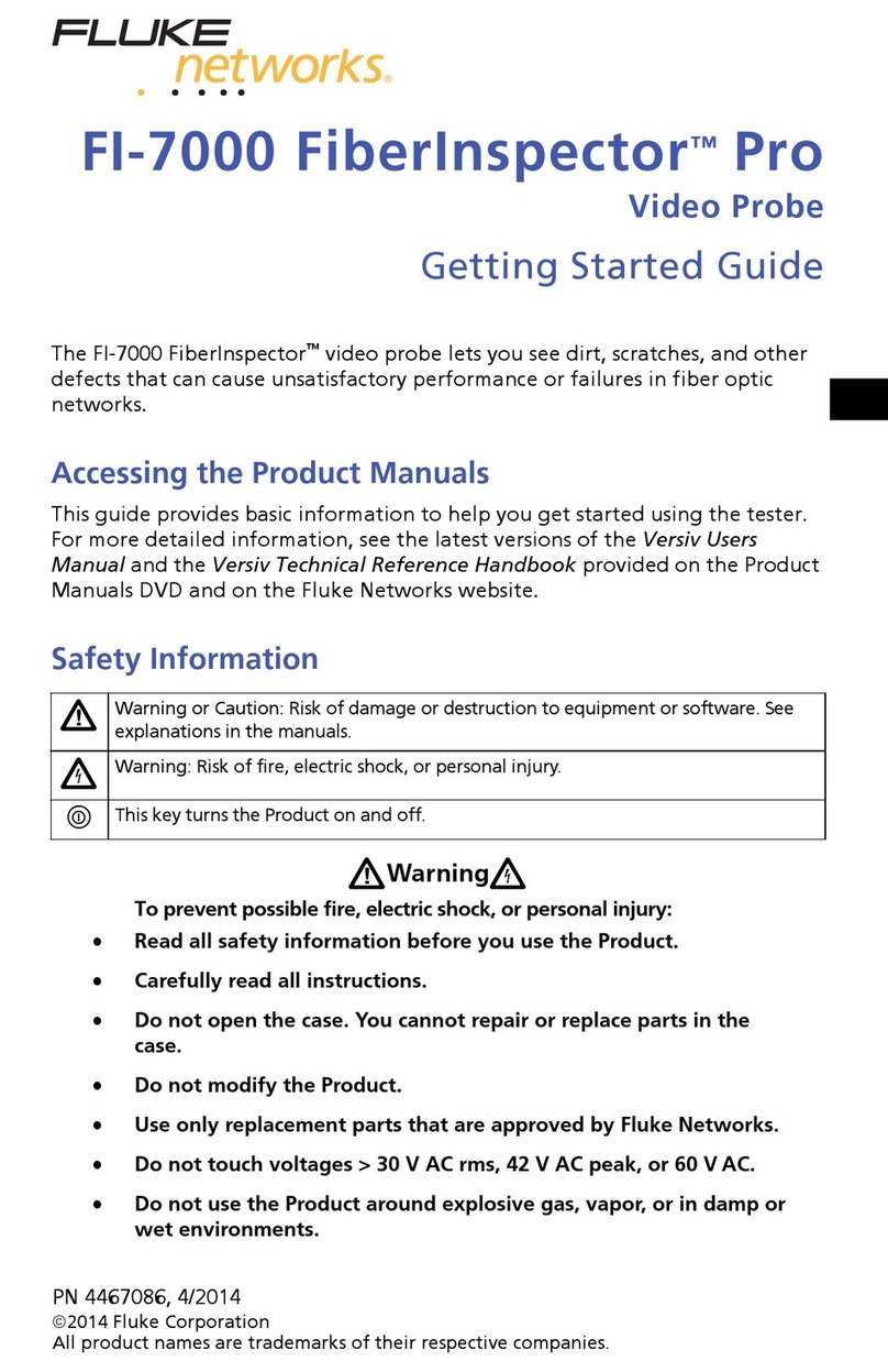 Fluke FiberInspector Pro FI-7000 User manual Fluke FiberInspector Pro FI-7000 User manual