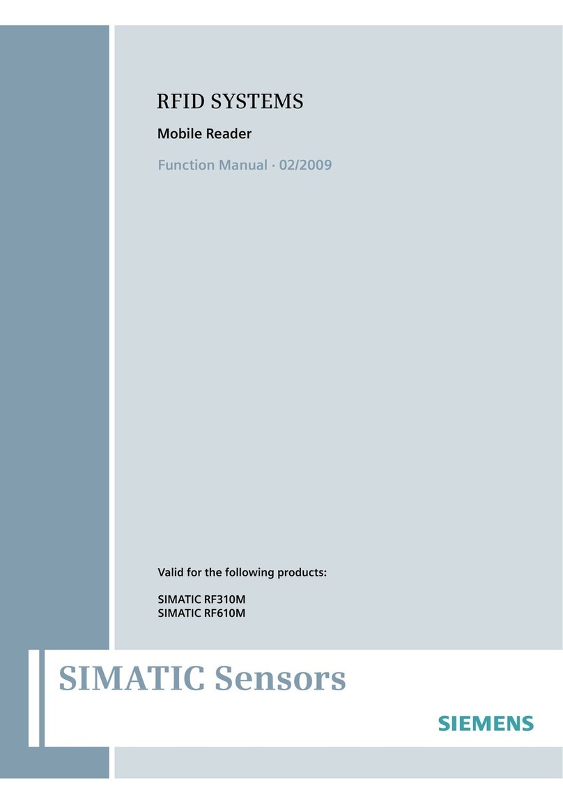 Siemens SIMATIC RF310M Parts list manual