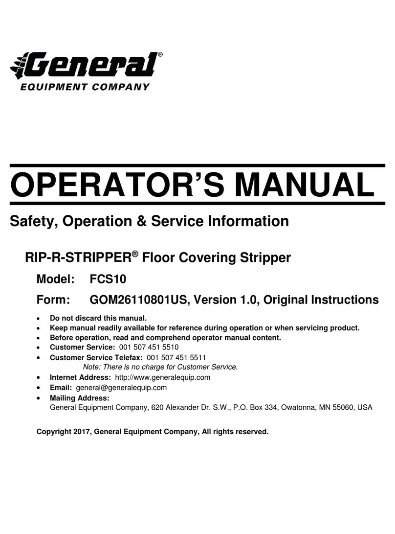 General RIP-R-STRIPPER FCS10 Operator's manual